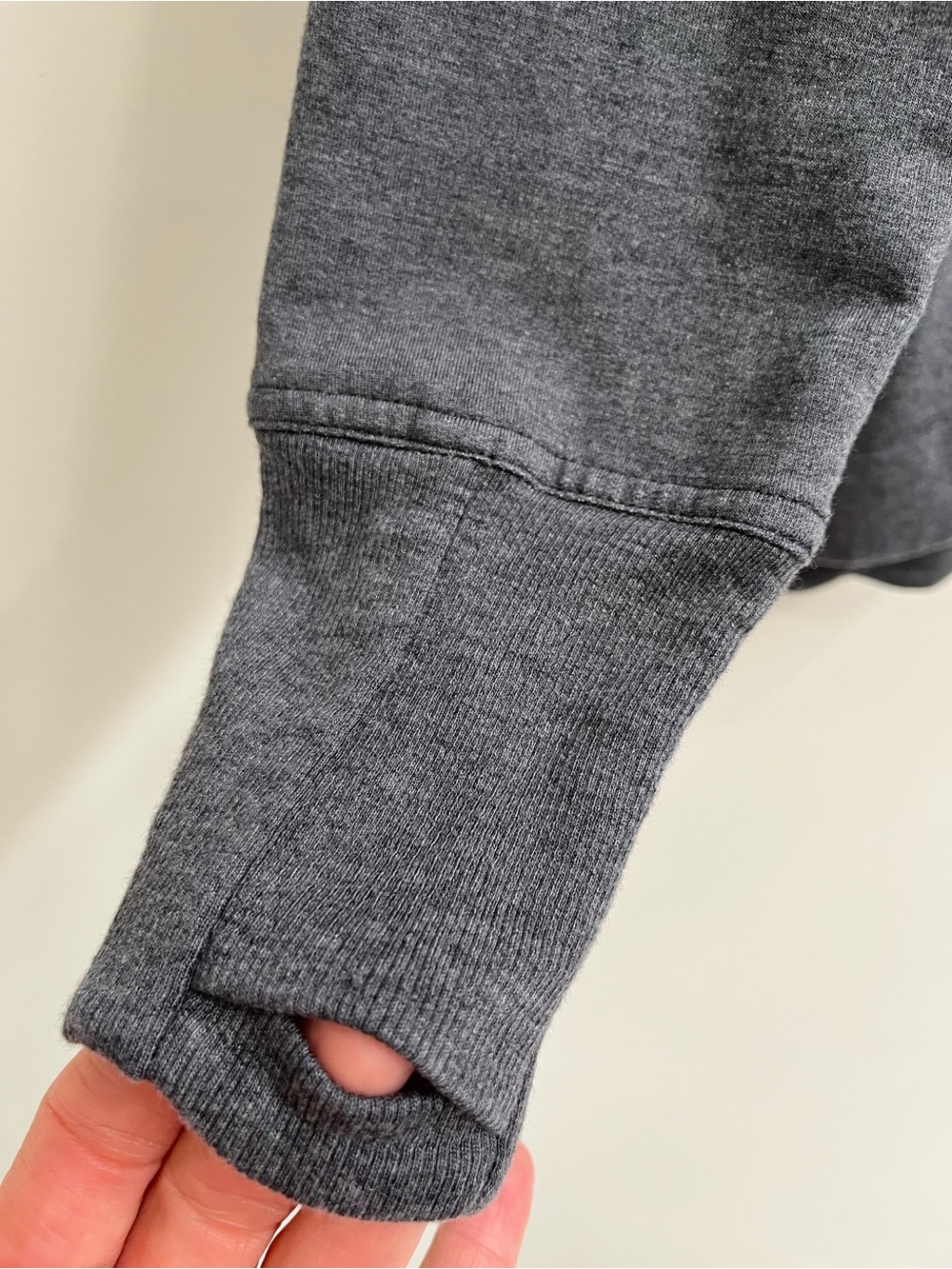 Athleta Coaster Luxe Recover Sweatshirt Heathered Gray Nirvana Fabric Size Small - Picture 7 of 12